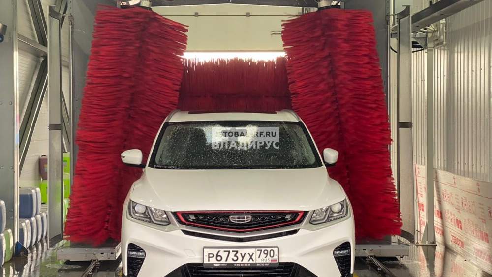 Мойка троллейбусов и автобусов проездного типа, с очисткой воды